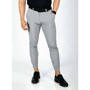 Men's Primo Jogger Golf Pants Light Gray Stretch Performance Sz 32 Tall B3